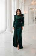 Velvet evening dress