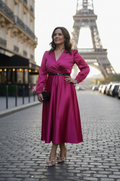 Satin cocktail dress