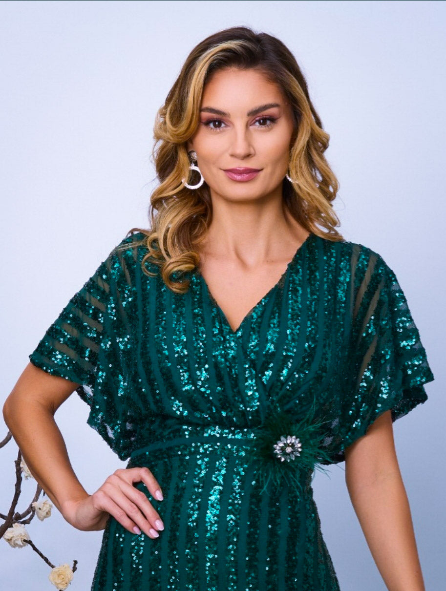 Cocktail sequin dress